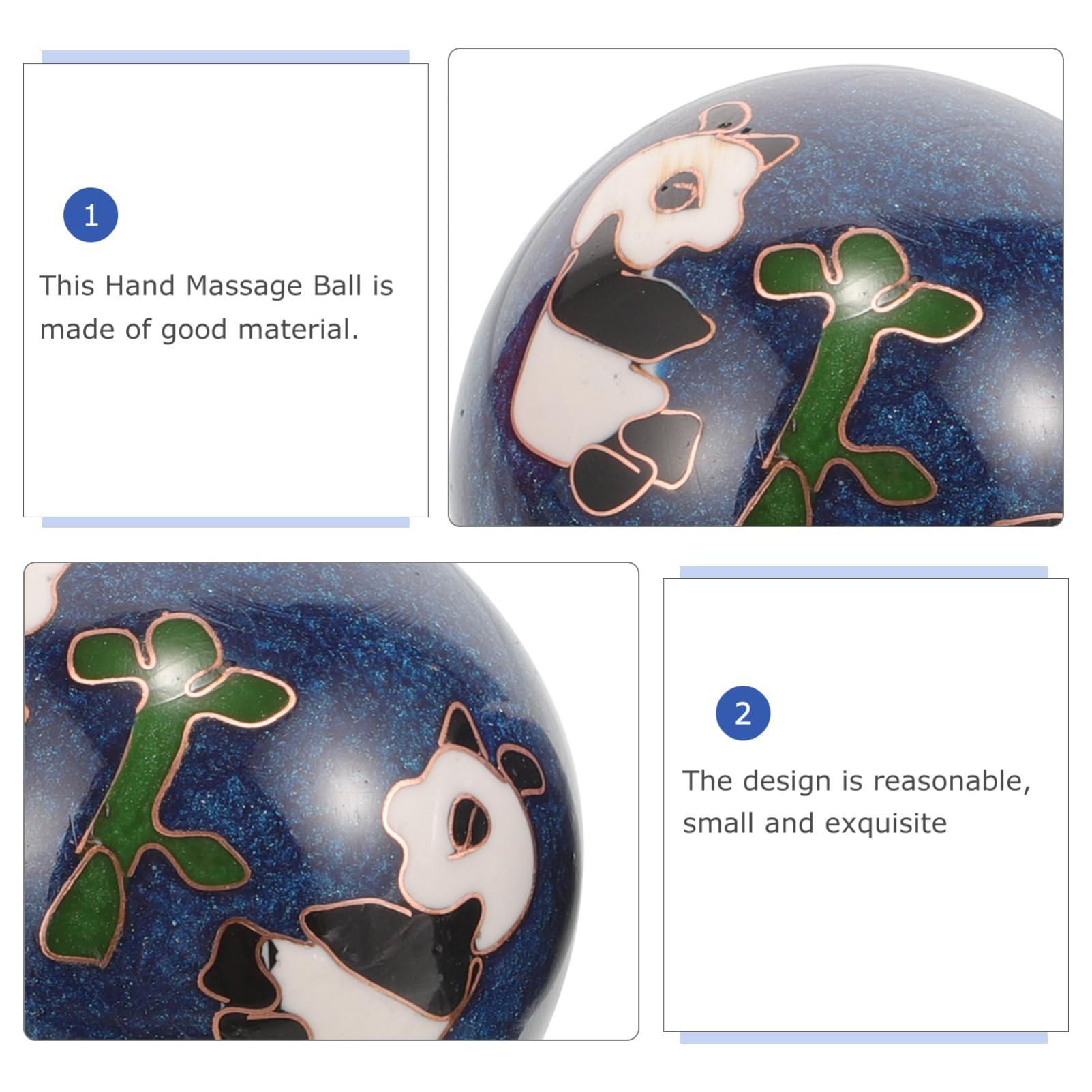 Healeved Healeved 2PCS Chinese Baoding Balls Enamel Hand Exercise Massage Balls Chinese Balls for Hand Therapy Balls Chinese Health Exercise Stress Handballs