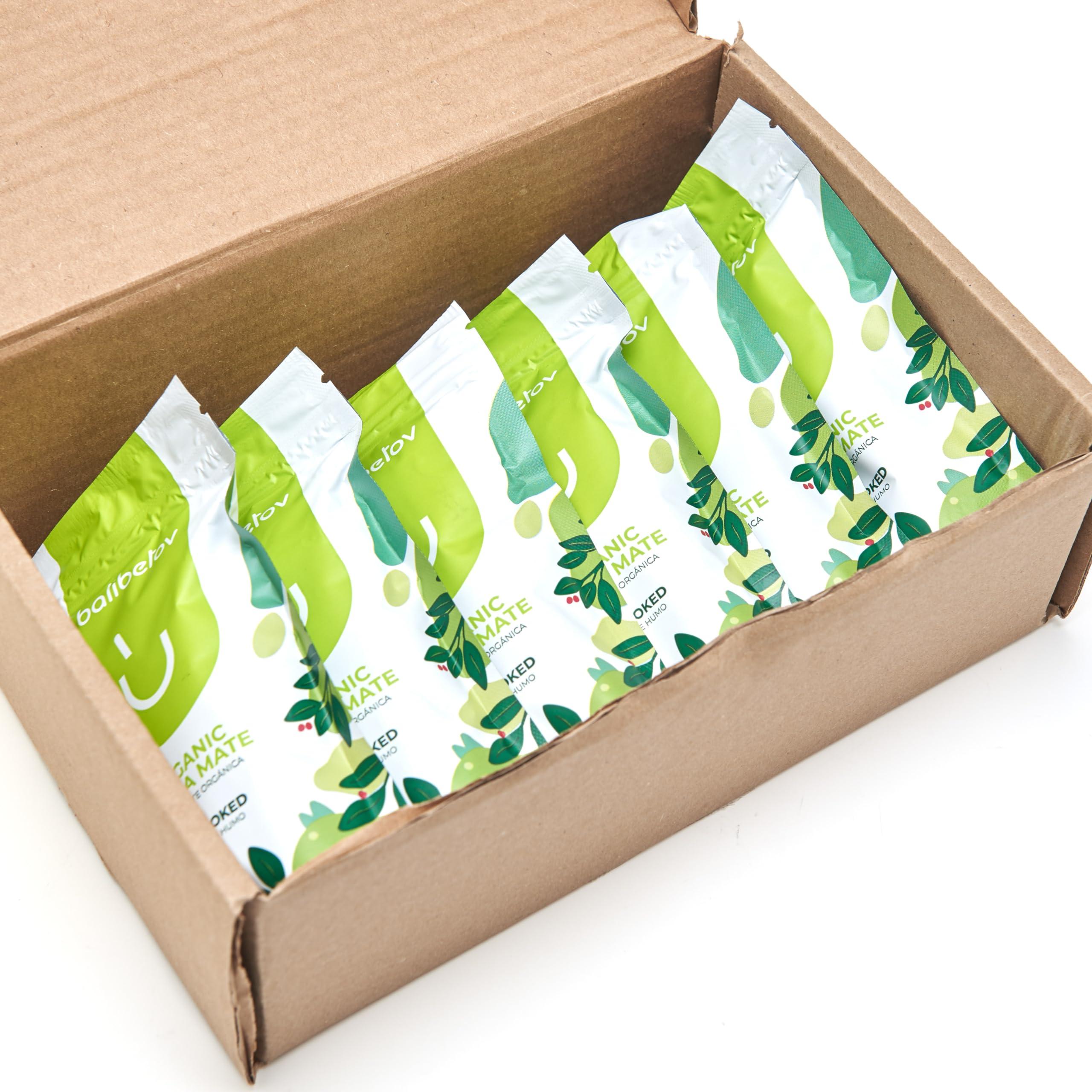 BALIBETOV BALIBETOV Organic Yerba Mate Tea - Unsmoked Yerba Mate Pure Loose Leaf Tea (2.5 Oz / 70 grs Each (Pack of 6)