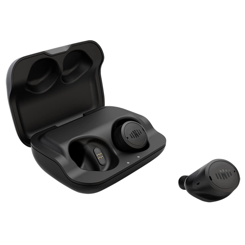 Nuheara IQbuds 2 MAX Hearing Amplifier with Personalization via IQbuds App, 7 Preset Programs, Bluetooth, Rechargeable, Active Noise Cancellation, 1 Pair of Earbuds