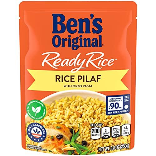 BEN'S ORIGINAL BEN'S ORIGINAL Ready Rice Rice Pilaf Flavored Rice, Easy Dinner Side, 8.8 oz Pouch