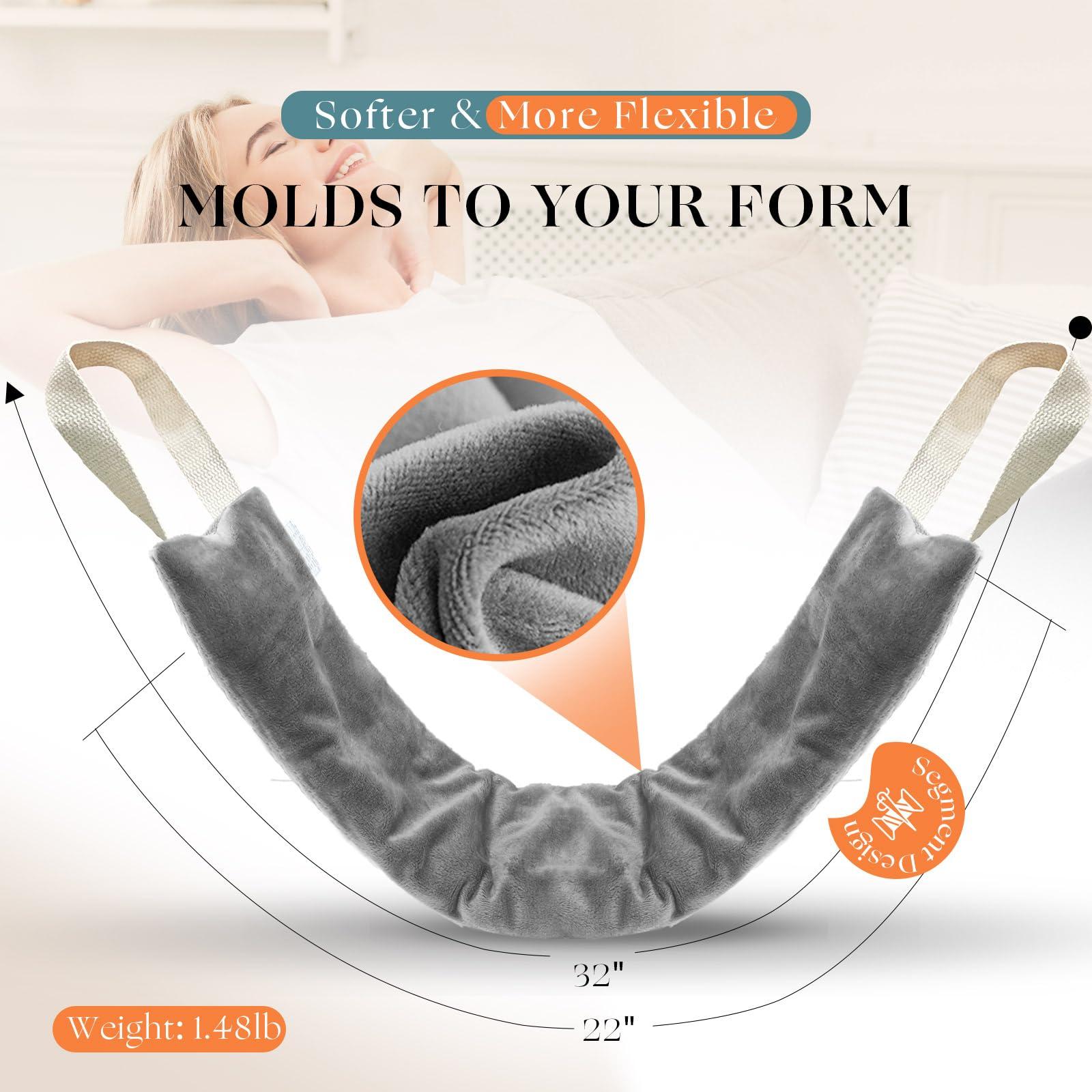 uncn uncn Heating Pad for Neck and Shoulders and Back Washable Small Microwavable Neck Wrap Weighted Lavender Neck Warmer Heat Wrap Microwave Heatable Rice Sock Cervical Hot Pack Aromatherapy Scented