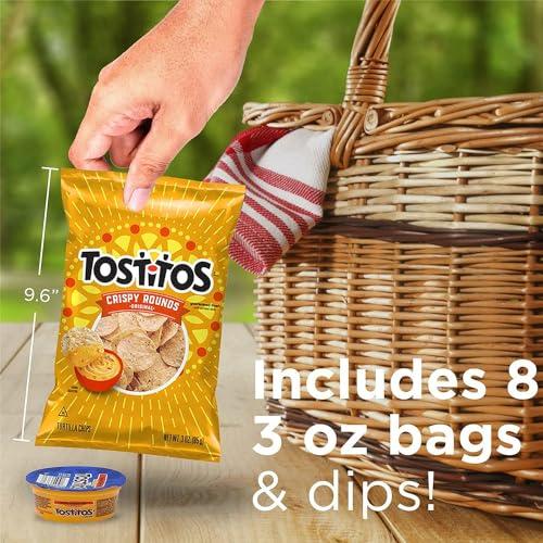 Tostitos Tostitos Tortilla Chips Chip & Salsa Pack, 3oz Tostitos Crispy Rounds & 3.8oz Medium Salsa (16 count)