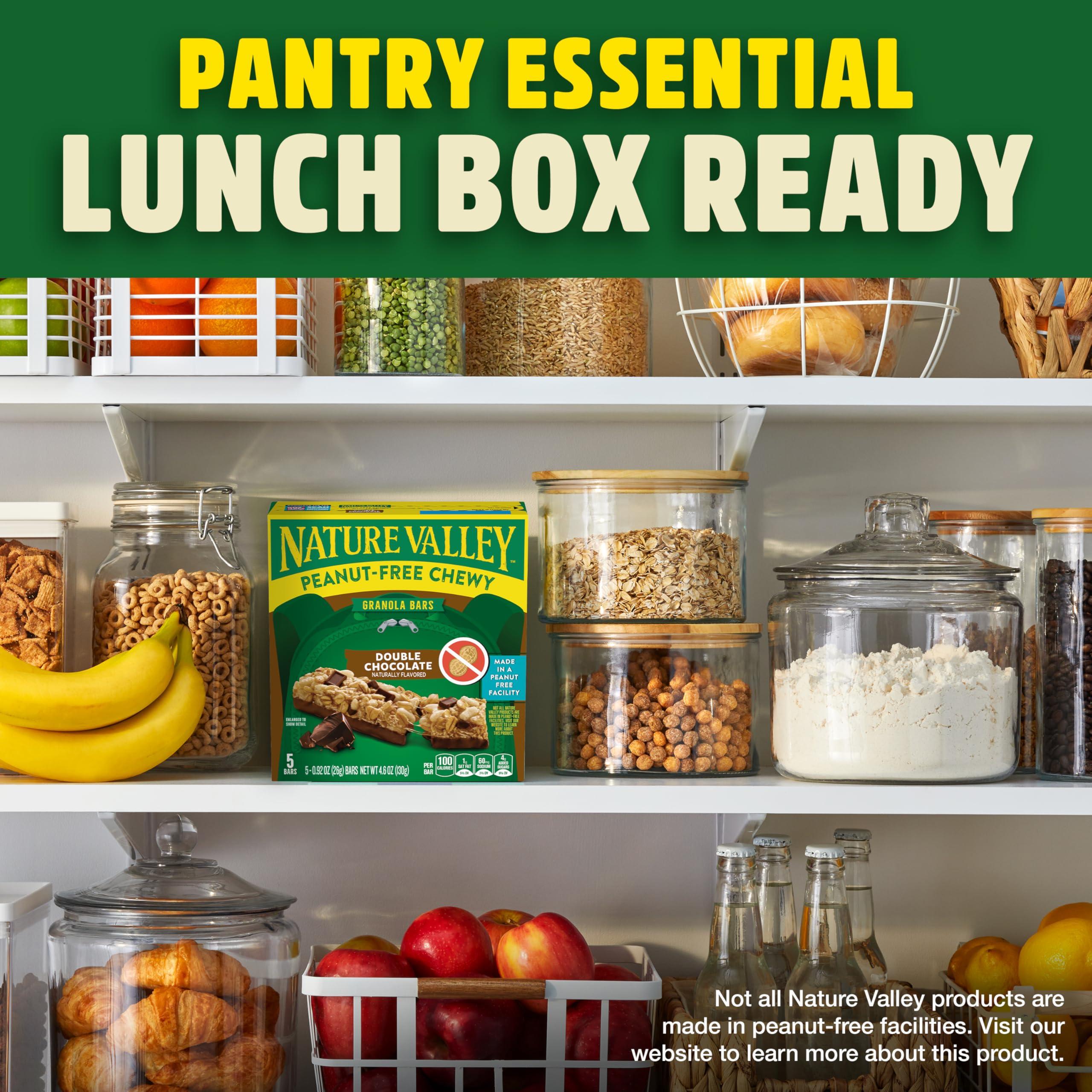 Nature Valley Nature Valley Lunch Box Chewy Granola Bars, Double Chocolate, Peanut Free, 5 Bars, 4.6 oz