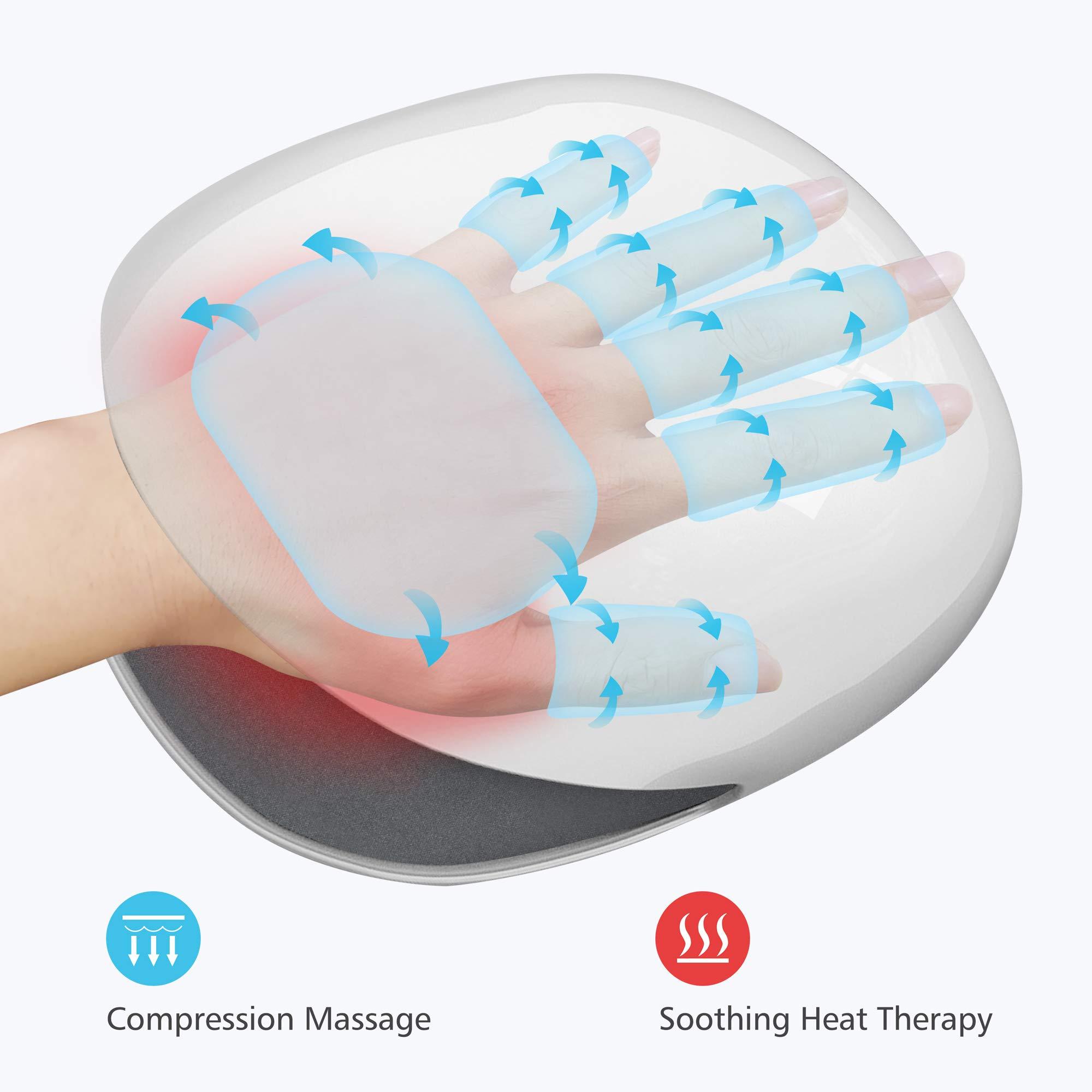 COMFIER COMFIER Wireless Hand Massager with Heat -3 Levels Compression & Heating, oot Warmer Massager,Gifts for Women,Men,Shiatsu Foot Massager with Heat, Electric Heating Pad