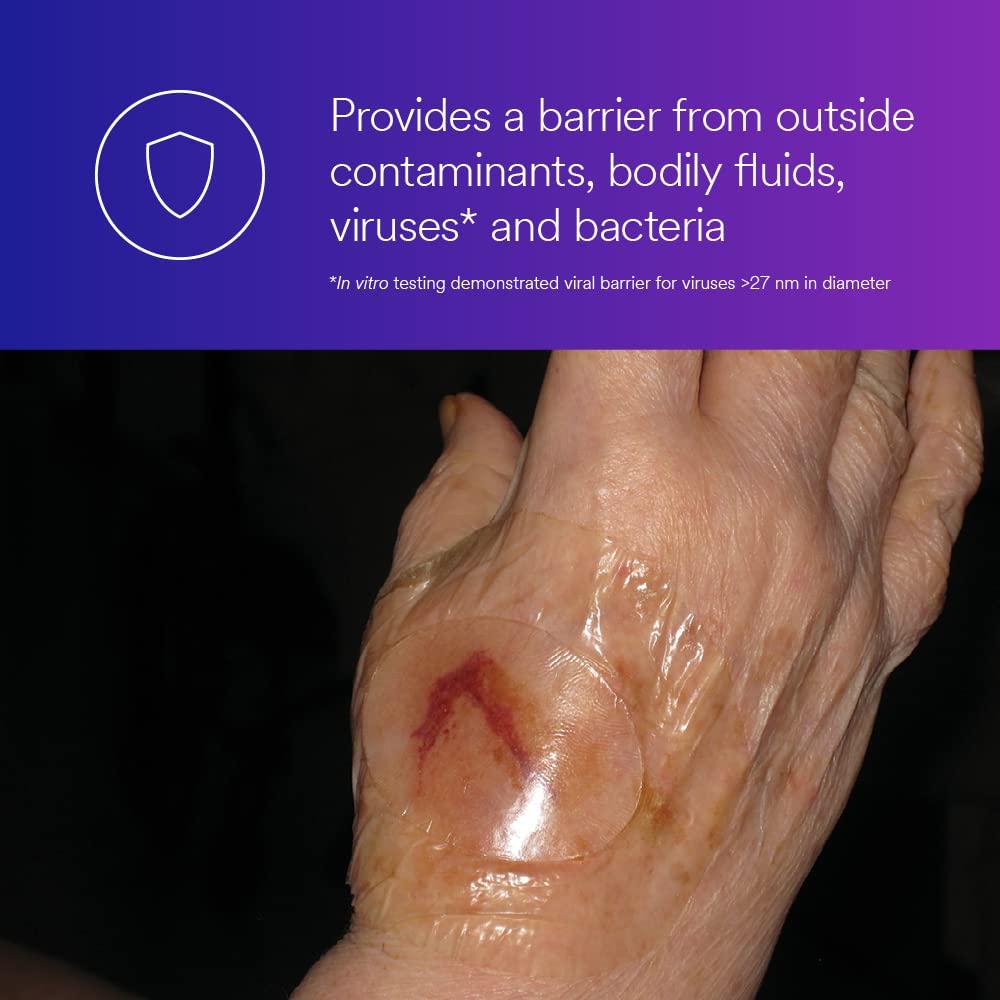 Tegaderm 3M Tegaderm Absorbent Clear Acrylic Dressing, 90800, Oval, 3 in x 3-3/4 in (7.6 cm x 9.5 cm), 10/CAR, 4 CAR/CS