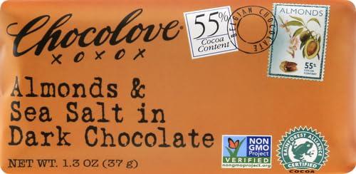 Chocolove Chocolove, Almonds & Sea Salt in Dark Chocolate Bar, 1.3 Ounce