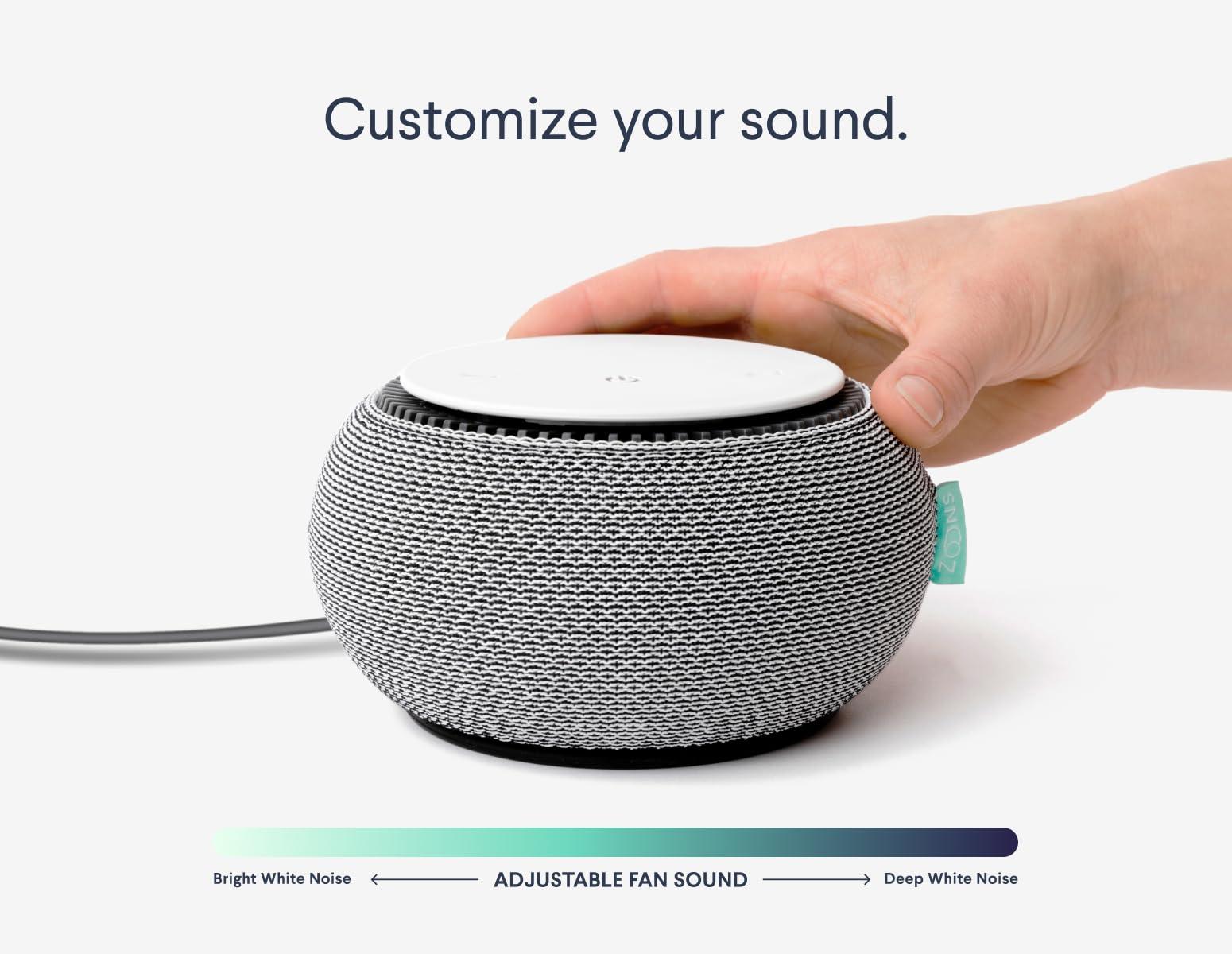 SNOOZ SNOOZ Original White Noise Sound Machine, SNOOZ Go Portable Noise Machine, and Travel Case Bundle