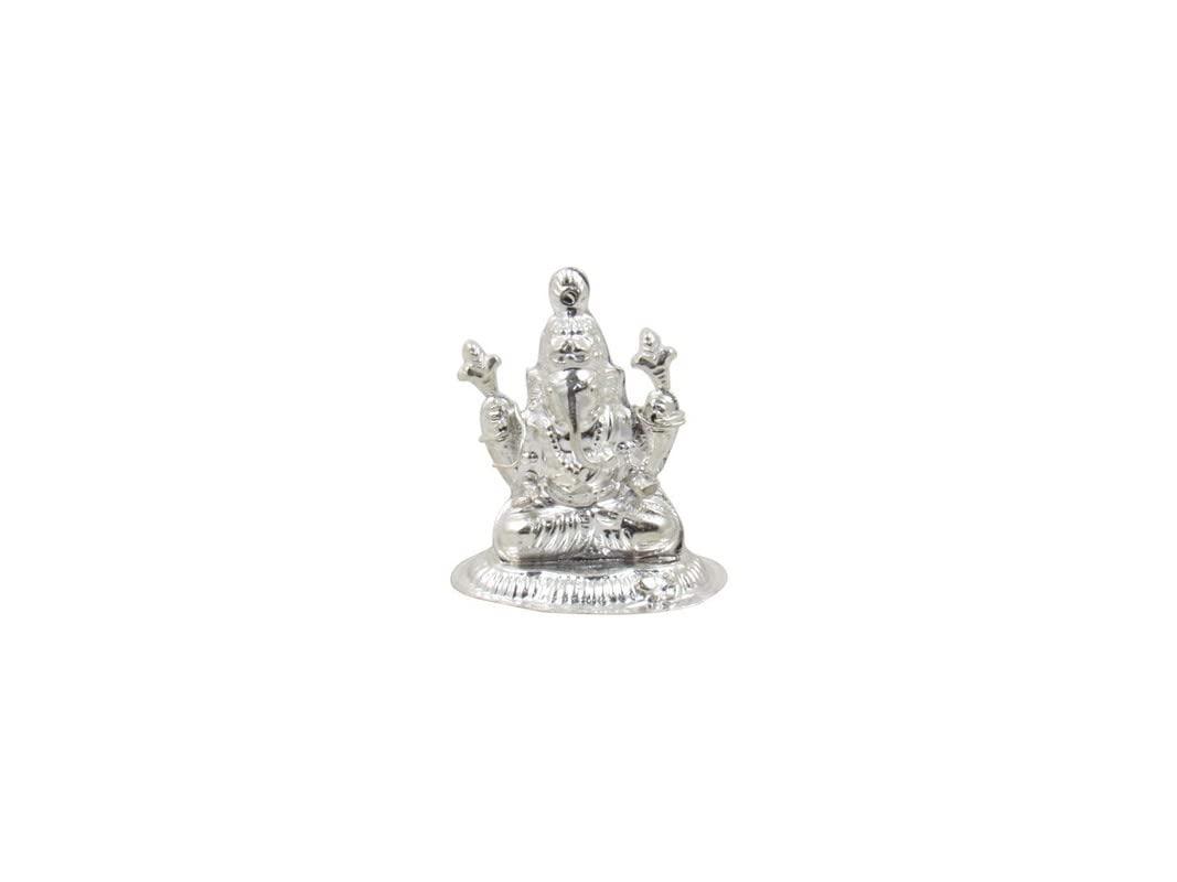 Frienemy Home Deco Alankaram Presents Pure Silver Elephant Idol with Potli Bags - 4 X 3.5 Cm, Silver #Frienemy-404