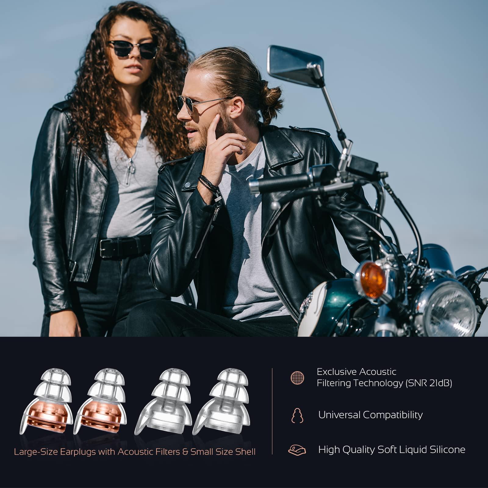 Mumba High Fidelity Concert Earplugs, Reusable Musicians Ear Plugs, 24dB Advanced Filter Technology Ear Protection for Music Festivals, DJs, Musicians