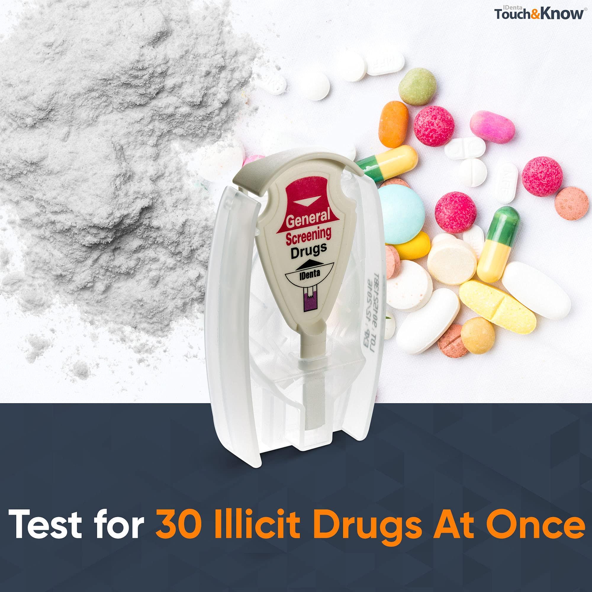Touch&Know Touch&Know Multi Drug Test Kit - General Screening with Instant Results - Tests for 30 Substances - Easy to Use Home Drug Identification Test Kit Perfect for Concerned Parents, Relatives, Caregivers