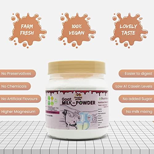 Growing Villagers Growing Villagers Natural Goat Milk Powder | Freeze Dried Organic Grass Fed Goat Milk Powder | Substitute For Liquid Milk | 2 Jars Of 150 Grams Each