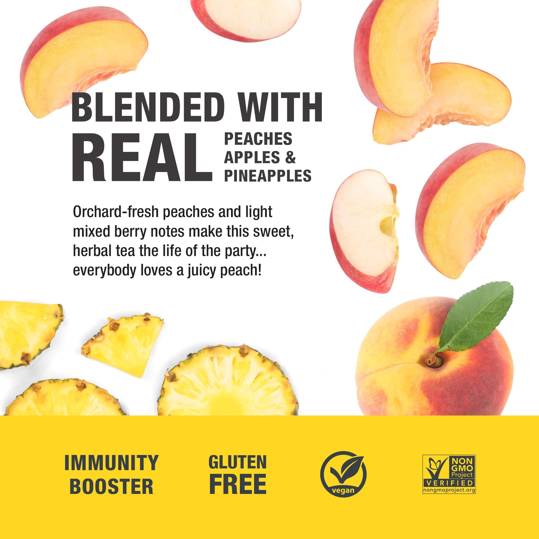 Tiesta Tea Tiesta Tea - Peach Party | Peach Hibiscus Herbal Tea | Premium Loose Leaf Tea Blend | Non-Caffeinated Fruit Tea | Make Hot or Iced & Up to 200 Cups | Made w/ Natural Ingredients - 16oz Resealable Pouch