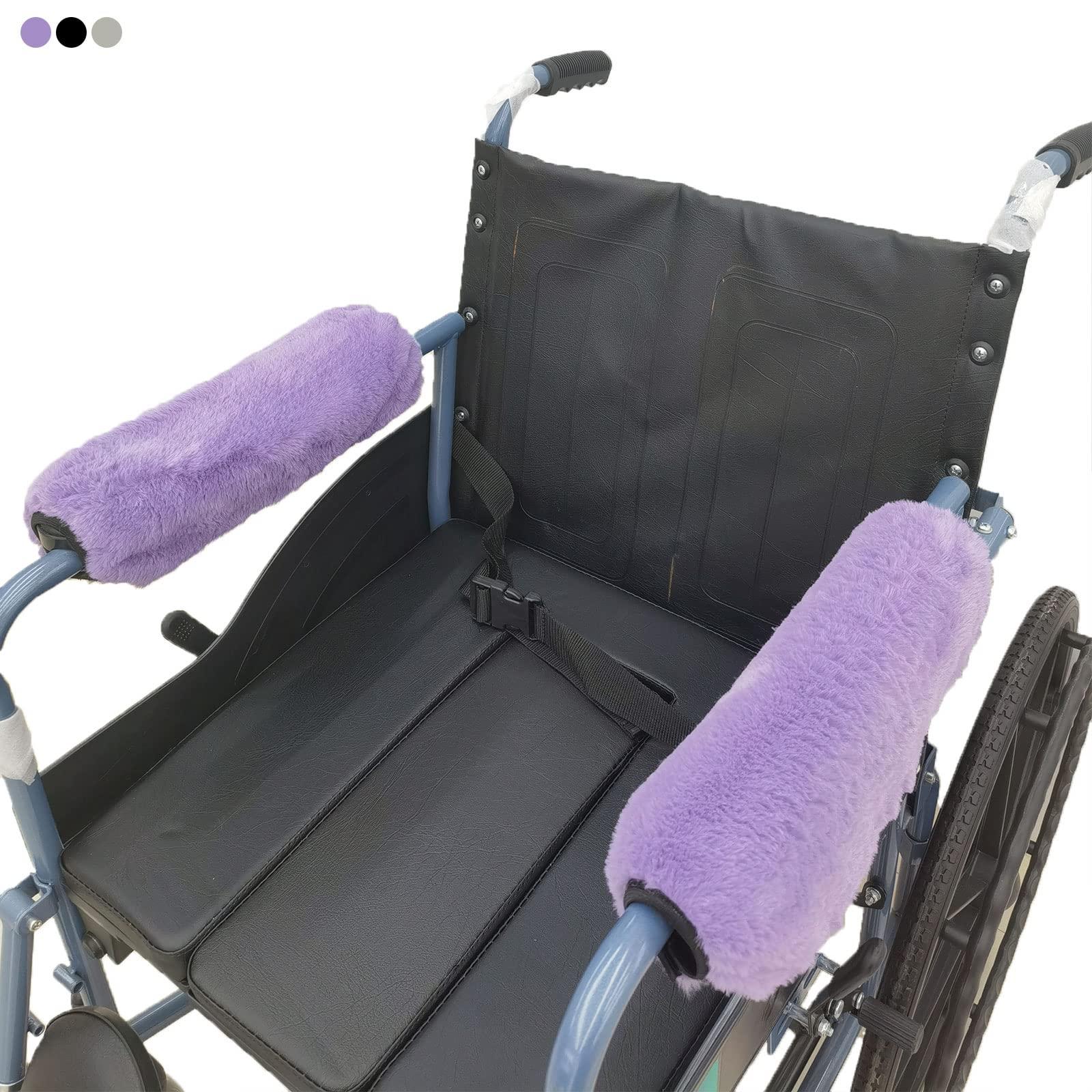 easy-you easy-you Soft Armrest Cushion Pad Wheelchair Armrest Covers 2PCS (Purple) Durable Wheelchair Accessories, 100 Count