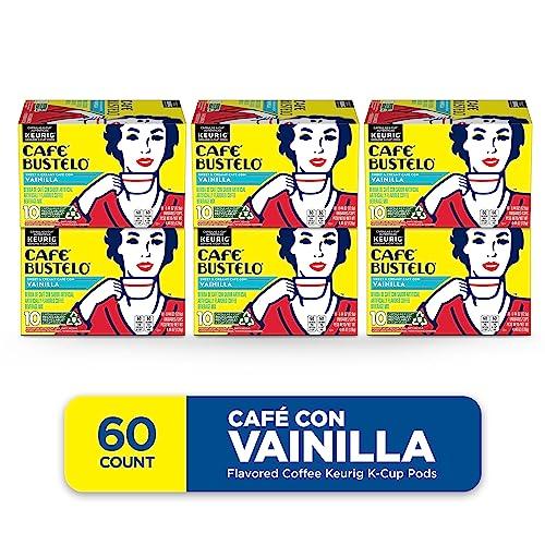 Caf Bustelo Caf Bustelo Sweet & Creamy Caf con Vainilla Flavored Coffee, 60 Keurig K-Cup Pods