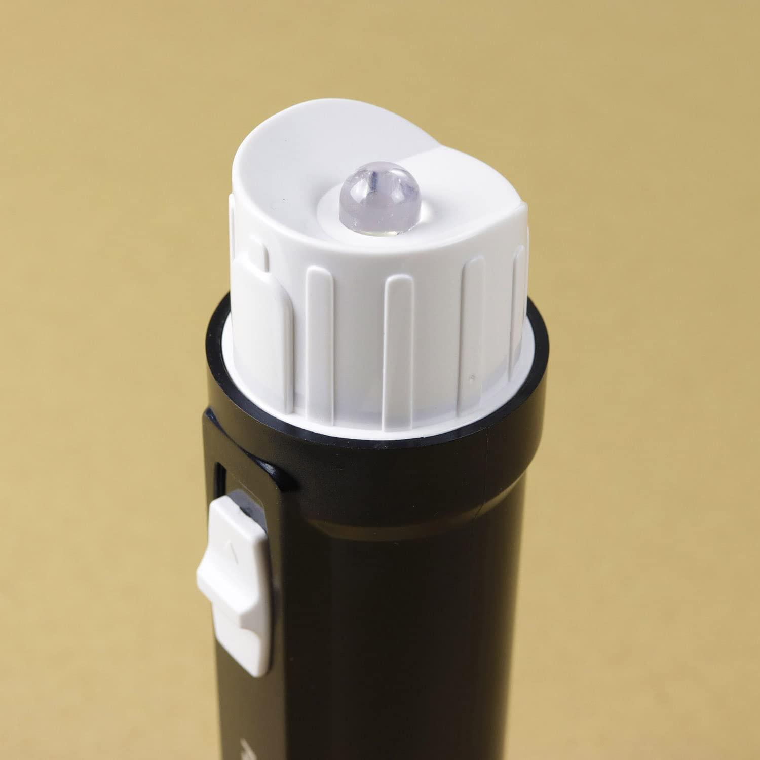 Engineer Engineer SL-71 LED Flashlight Magnifier with 10x Magnification, Scratch-Resistant Twin Lens Construction and Integrated Square Scale (Made in Japan)