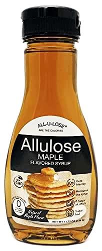 All-u-Lose Maple & Honey (Mixed Pack 2 ea 11.75 oz). All-u-Lose Natural Rare Sugar Sweeteners, Non-GMO Allulose, Honey made with Allulose and Monkfruit