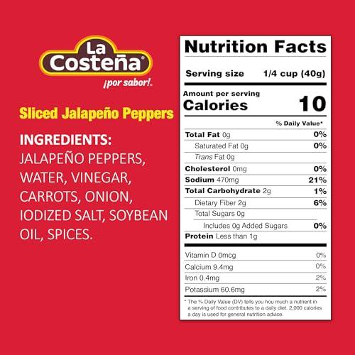 La Costeña La Costea Sliced Jalapeo Peppers 7oz (12-Pack)