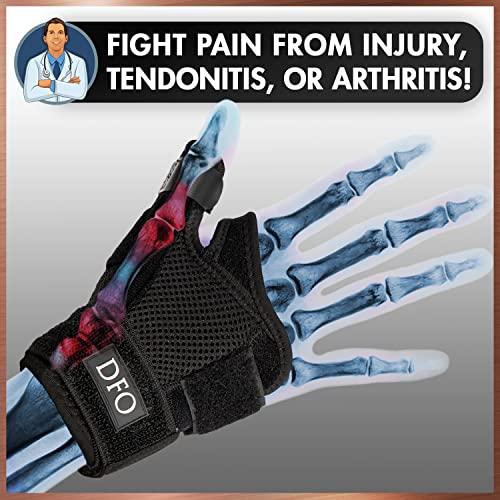 Dr. Frederick's Original Dr. Frederick's Original Reversible Copper Infused Wrist Thumb Brace - 1 Brace - Spica Splint for De Quervain’s Tendonitis, Arthritis, CMC, Pain Relief - Left or Right Hand - Fits Men and Women
