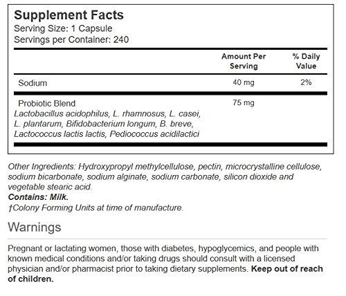 Vitacost Brand Vitacost Probiotic 8-5"8 strains / 5 Billion CFU" - 240 Vegetarian Capsules