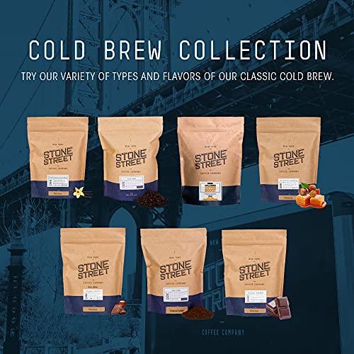 STONE STREET COFFEE COMPANY Stone Street Cold Brew Coffee, High Caffeine ‘Boost Blend’, Coarse Ground Coffee, Dark Roast, 2 LB
