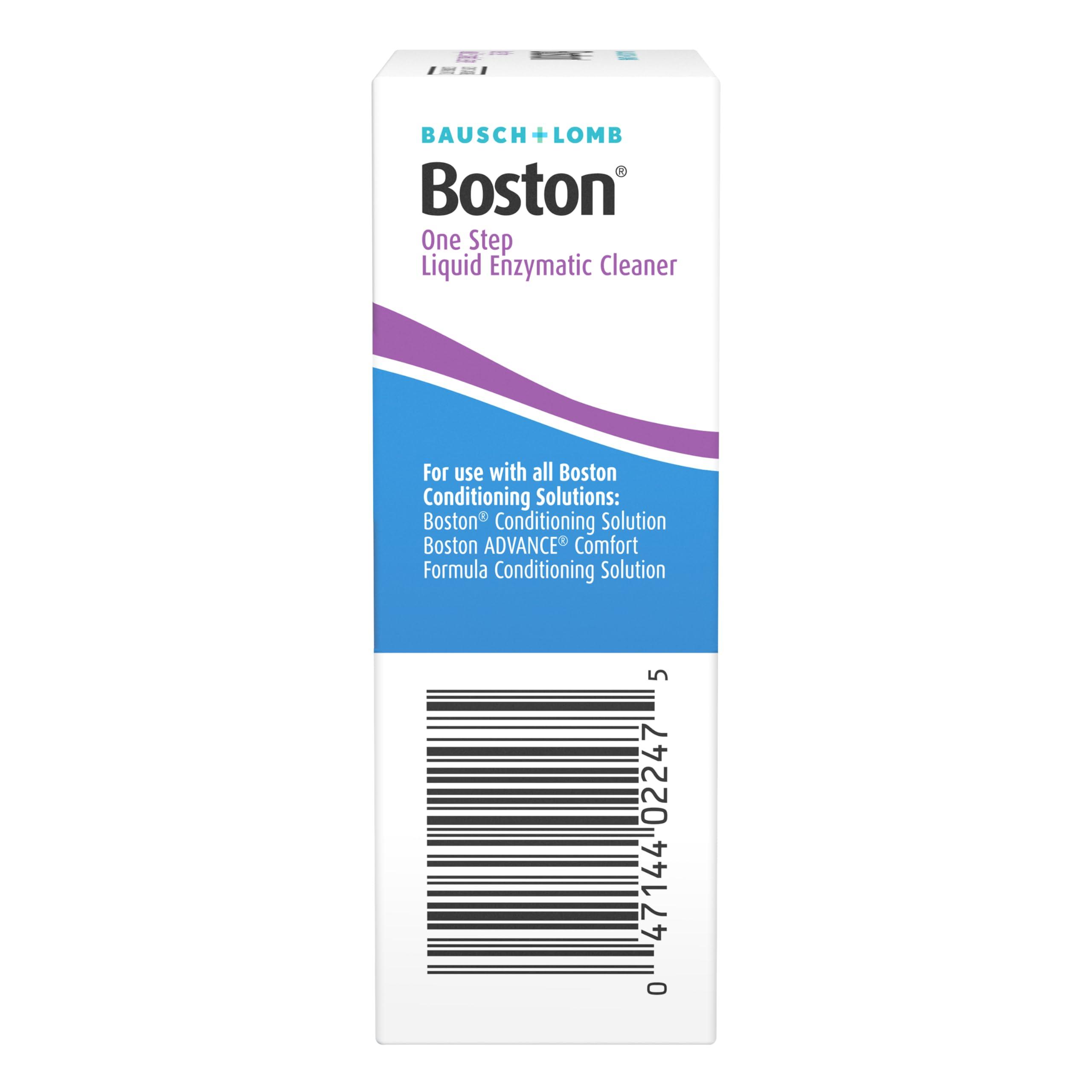 Boston Boston One Step Liquid Enzymatic Cleaner, Protein Remover, 0.01 Fl Oz (1 Box of 15 Dispensers)