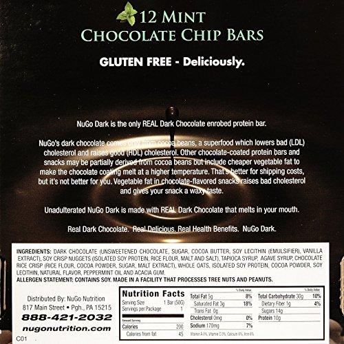 NuGo NuGo Dark Mint Chocolate Chip (12 Bars)