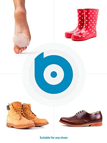 BRISON Metatarsal Pads Ball of Foot Cushions - Metatarsal Pads for Women and Men - Soft Gel Foot Pads Metatarsal Foot Forefoot Cushioning Foot Pain Relief - 2 Pairs Clear