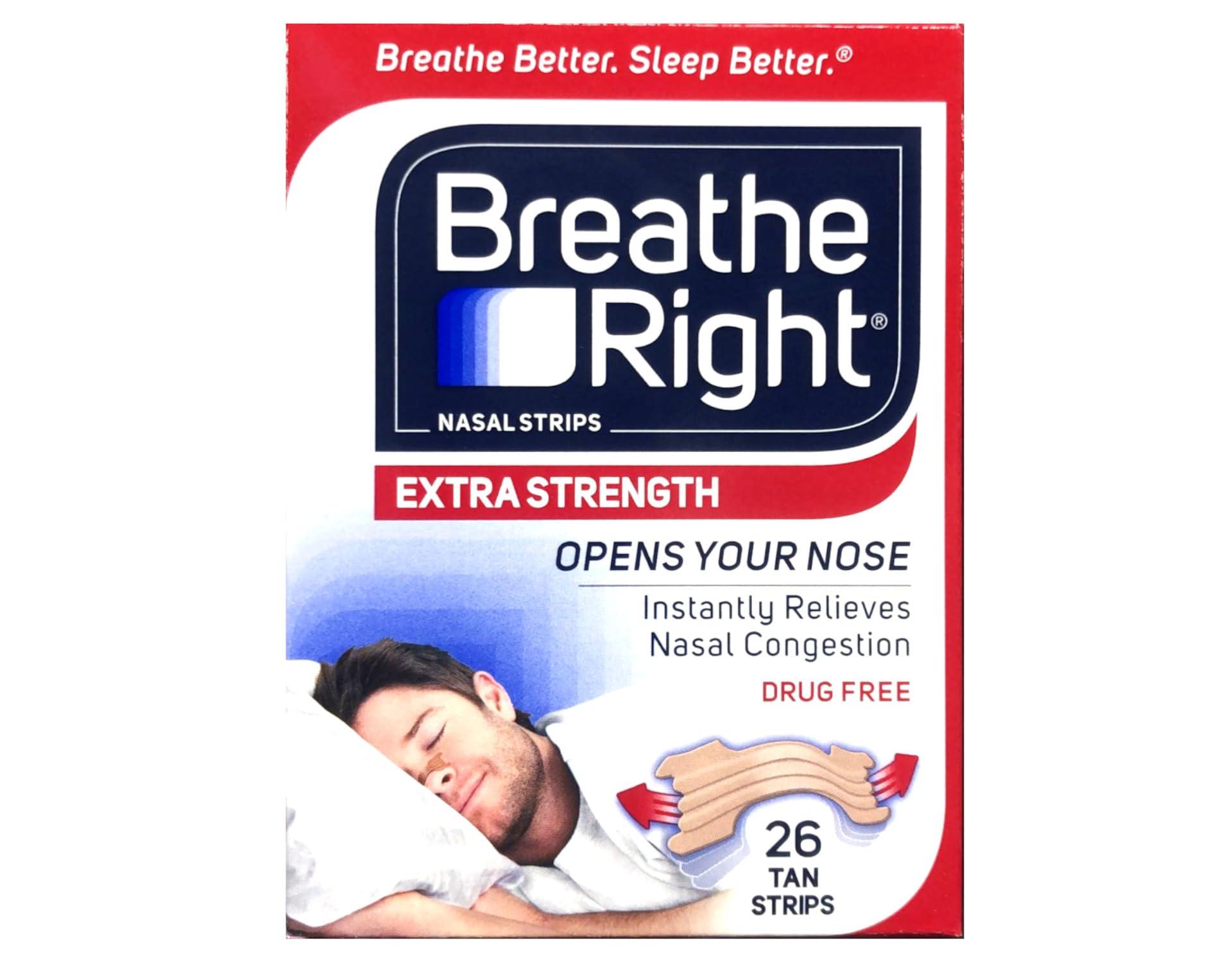 Breathe Right Breathe Right Extra Strength Nasal Strips-26 ct. (Quantity of 3)