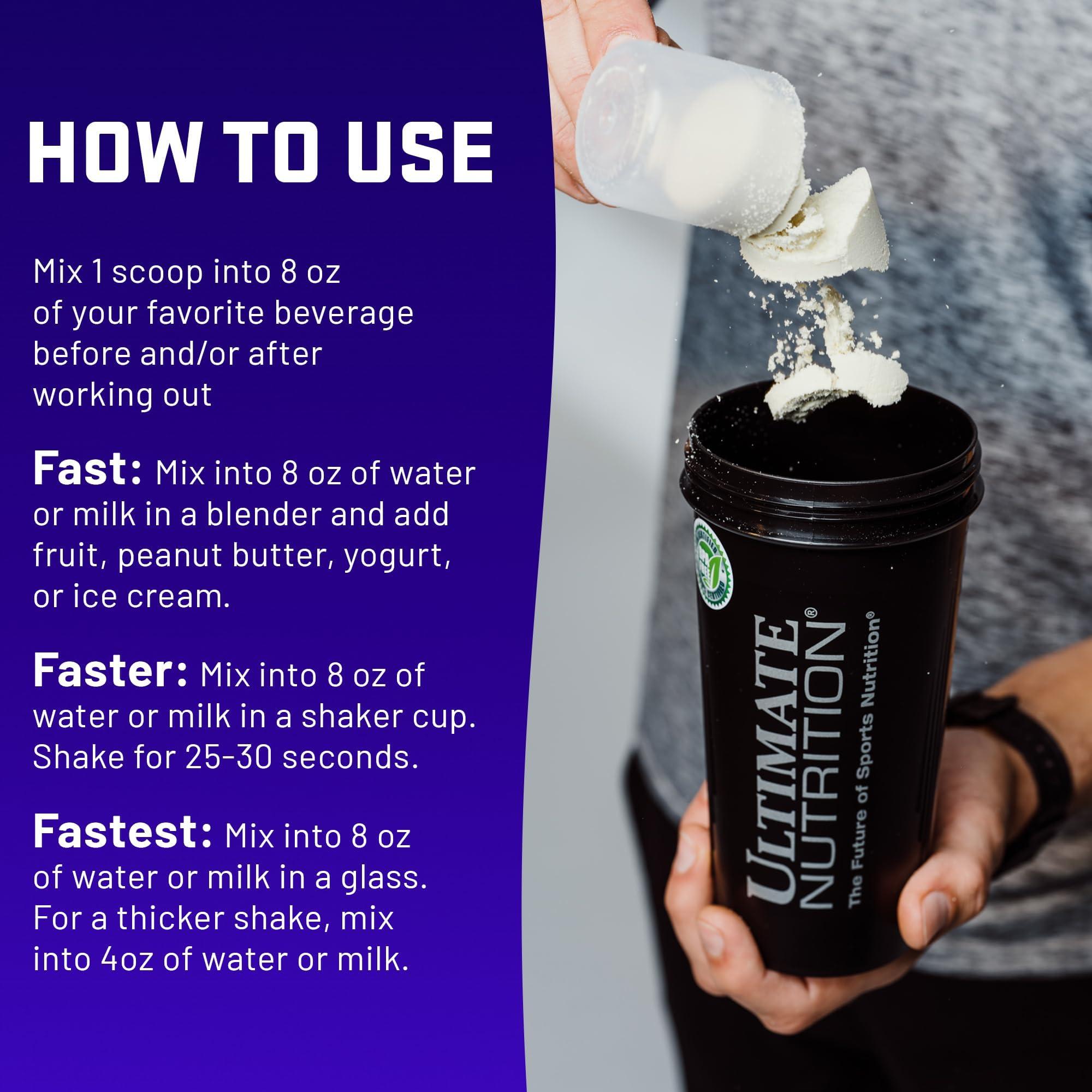 Ultimate Nutrition Ultimate Nutrition Prostar Whey Protein Powder Isolate, Banana - Low Carb, High Protein Powder Shake for Muscle Gain & Recovery - Low Sodium, Low-Fat & Keto Friendly - 10 lbs Bucket