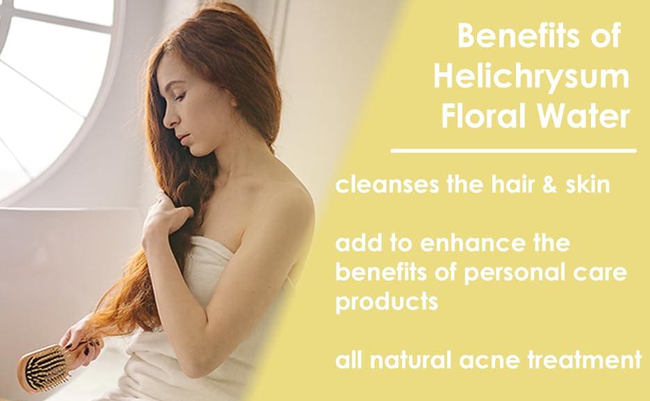 GreenHealth GreenHealth Helichrysum Hydrosol (Floral Water) - 8 fl oz Plastic Jug w/Cap - 100% Pure (NOT Oil)