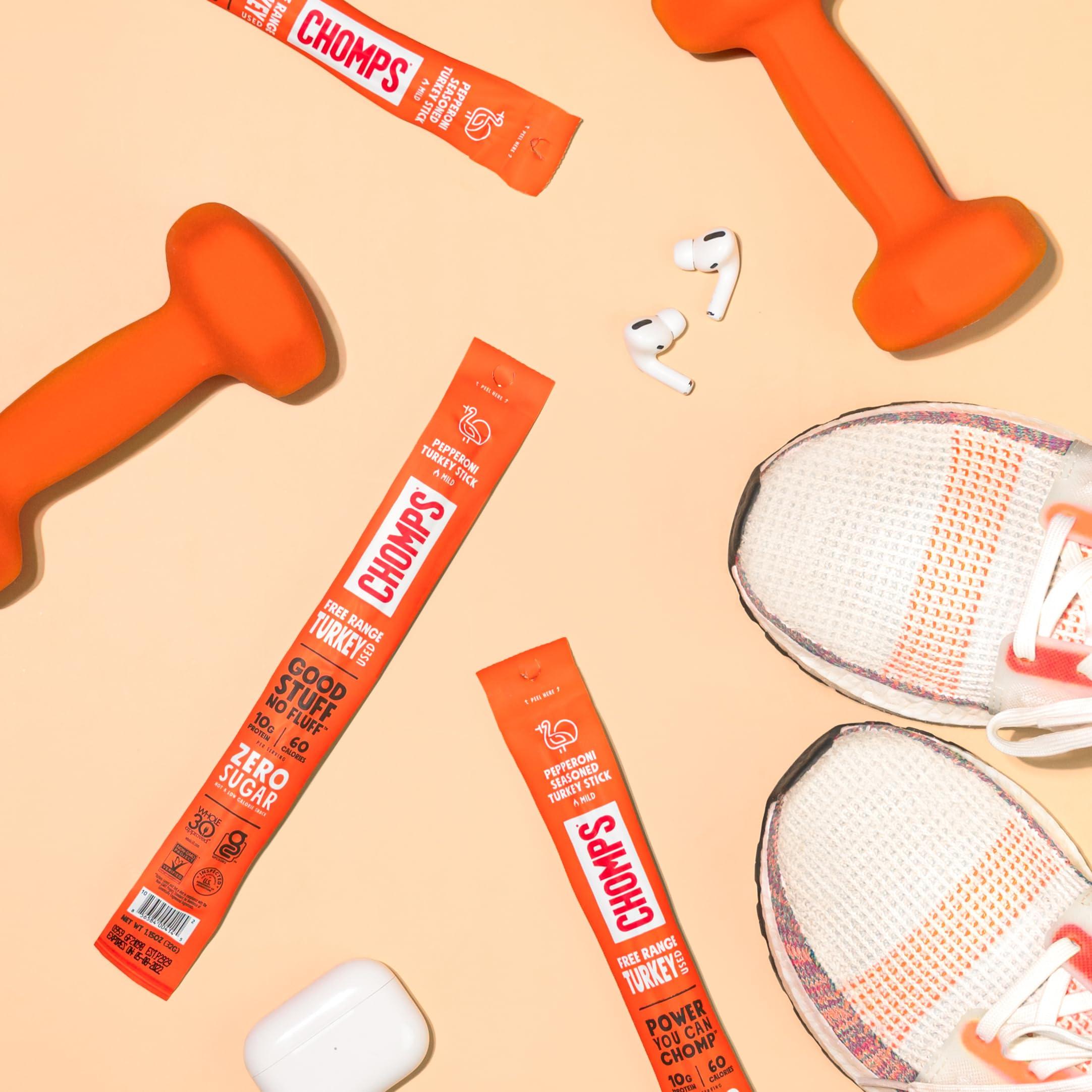 Chomps CHOMPS Pepperoni Turkey Stick 8 Pack, 9.2 OZ