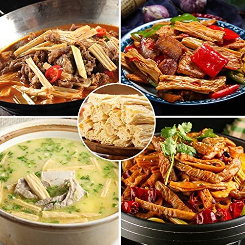 JTEDZI JTEDZI Dried Bean Curd Stick, 17.63oz(500g) Dried Beancurd Sticks, ??, Non-GMO Asian Dried Tofu Skin Yuba, Good Source of Protein, Great Gourmet Gift, for Stir-fry, Hot Pot, Cold Salad