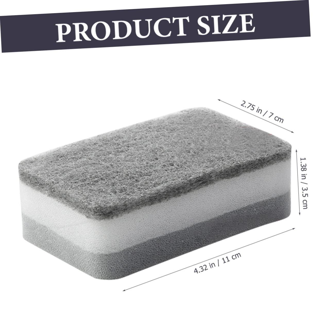 Beavorty Beavorty 2sets Sponge Scouring Pad Dish Cleaning Sponge Dishwashing Kitchen Helper Sink Dish Sponge Pots Cleaning Towel Scrubber Sponges for Washing Dishes Dish Sponges Non Reusable 10pcs*2