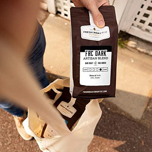 Fresh Roasted Coffee Fresh Roasted Coffee, FRC Dark Roast Blend, 12 oz, Kosher, Ground