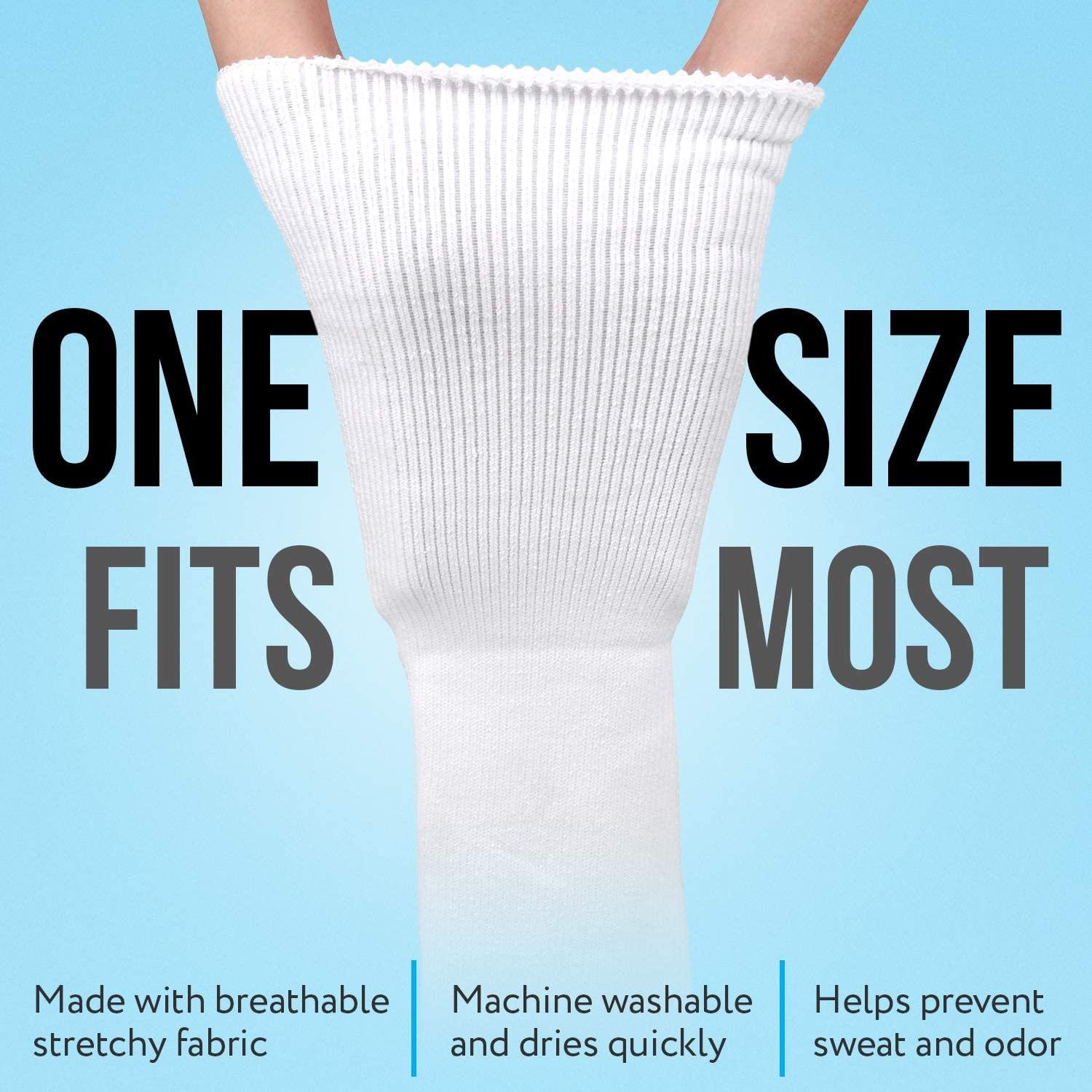 IMPRESA IMPRESA [3 Pack] Replacement Sock Liner for Aircast Compression Walking Boot or Walker Brace - Breathable Orthopedics Socks for Cast Boot - Walking Boot Socks for Women and Men - One Size Fits Most