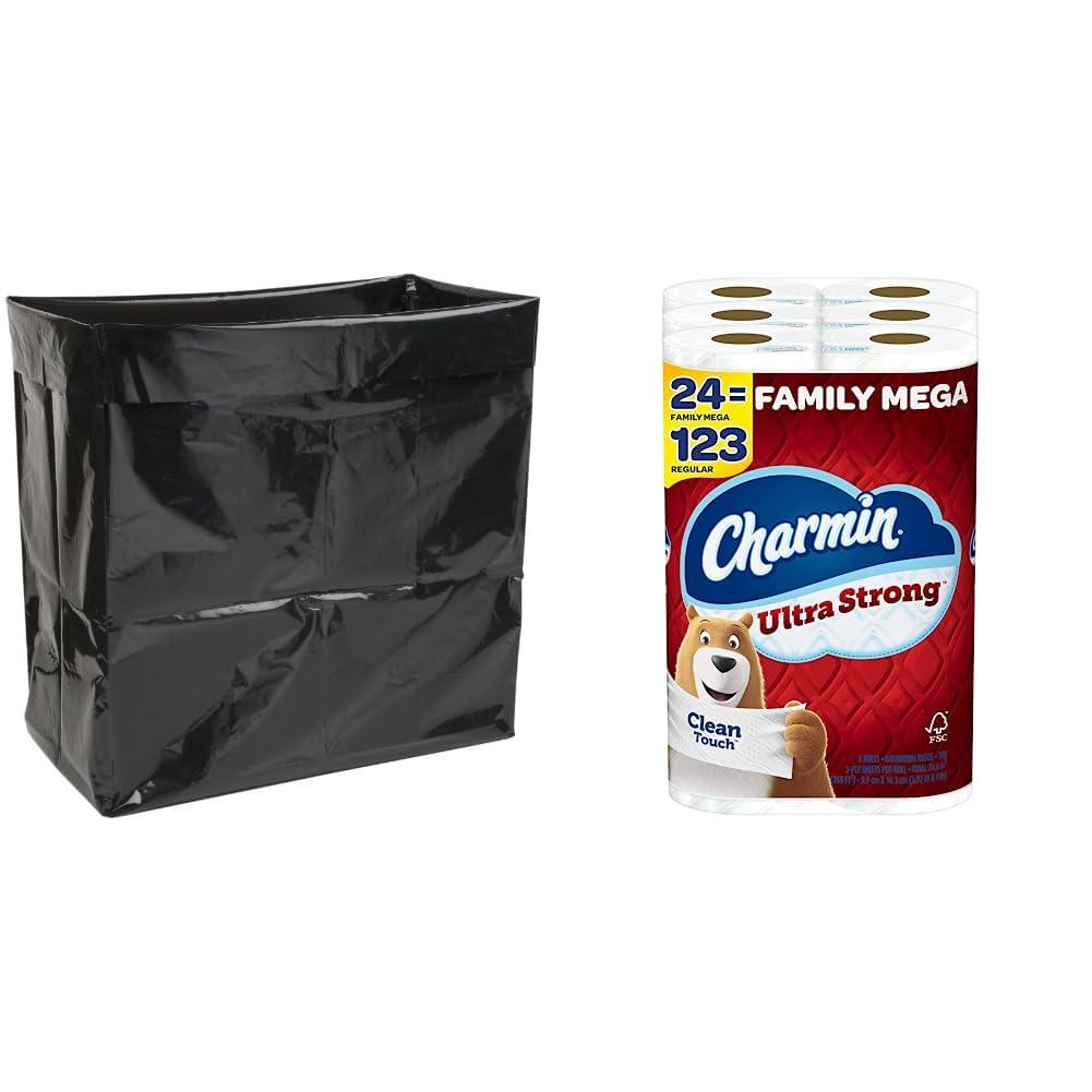Broan-NuTone Broan-Nutone 15TCBL Compactor Bags for 15\" wide models (Pack of 12 Bags) & Charmin Ultra Strong Clean Touch Toilet Paper, 24 Family Mega Rolls = 123 Regular Rolls