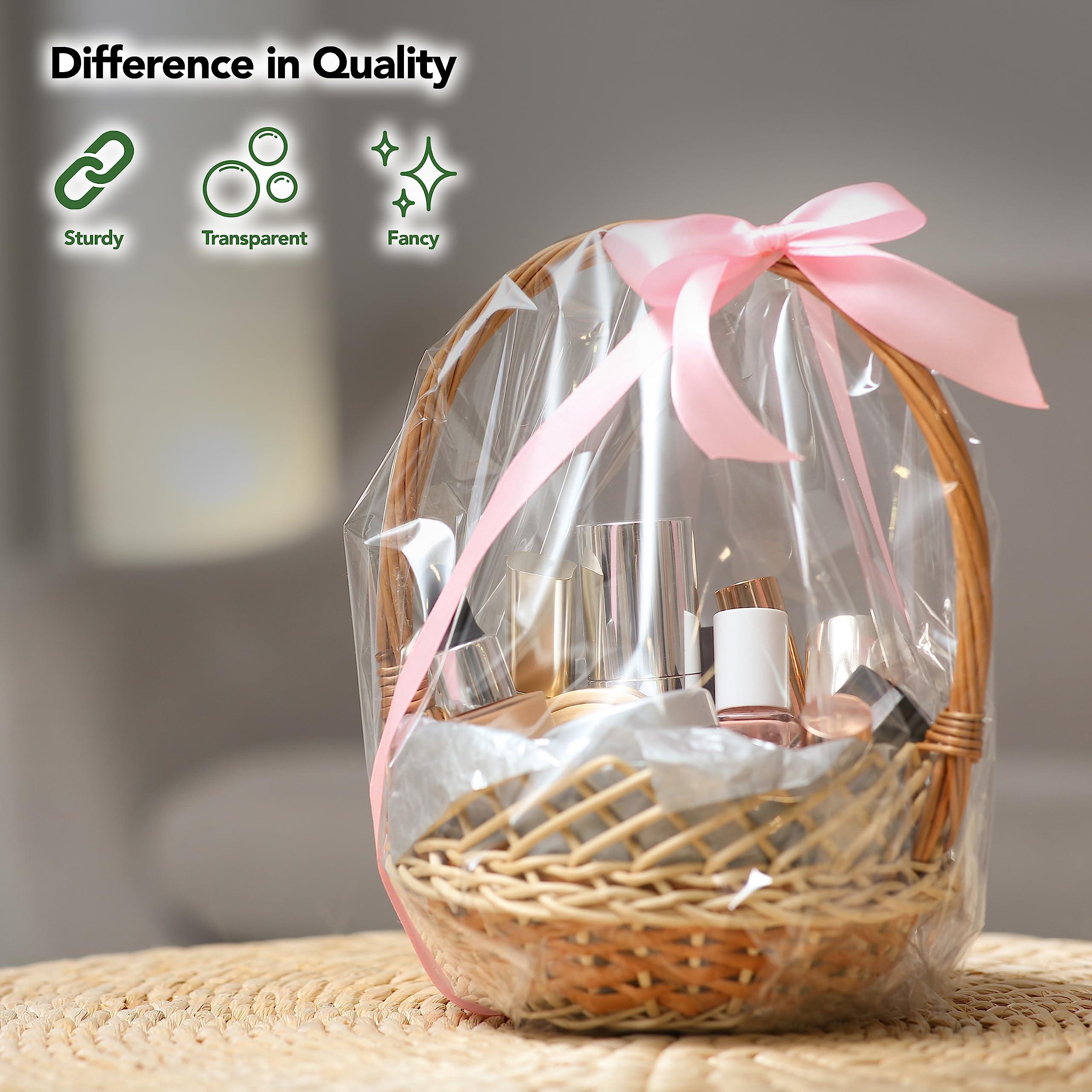 Seal Fresh Seal Fresh Extra Large Cellophane Bags 16\" x 24\" (25 Count) Clear Basket Wrapping Bags, Cellophane Gift Bags, Clear Gift Bags, Cellophane Bag, Basket Bags, Plastic Bags, Cellophane Wrap