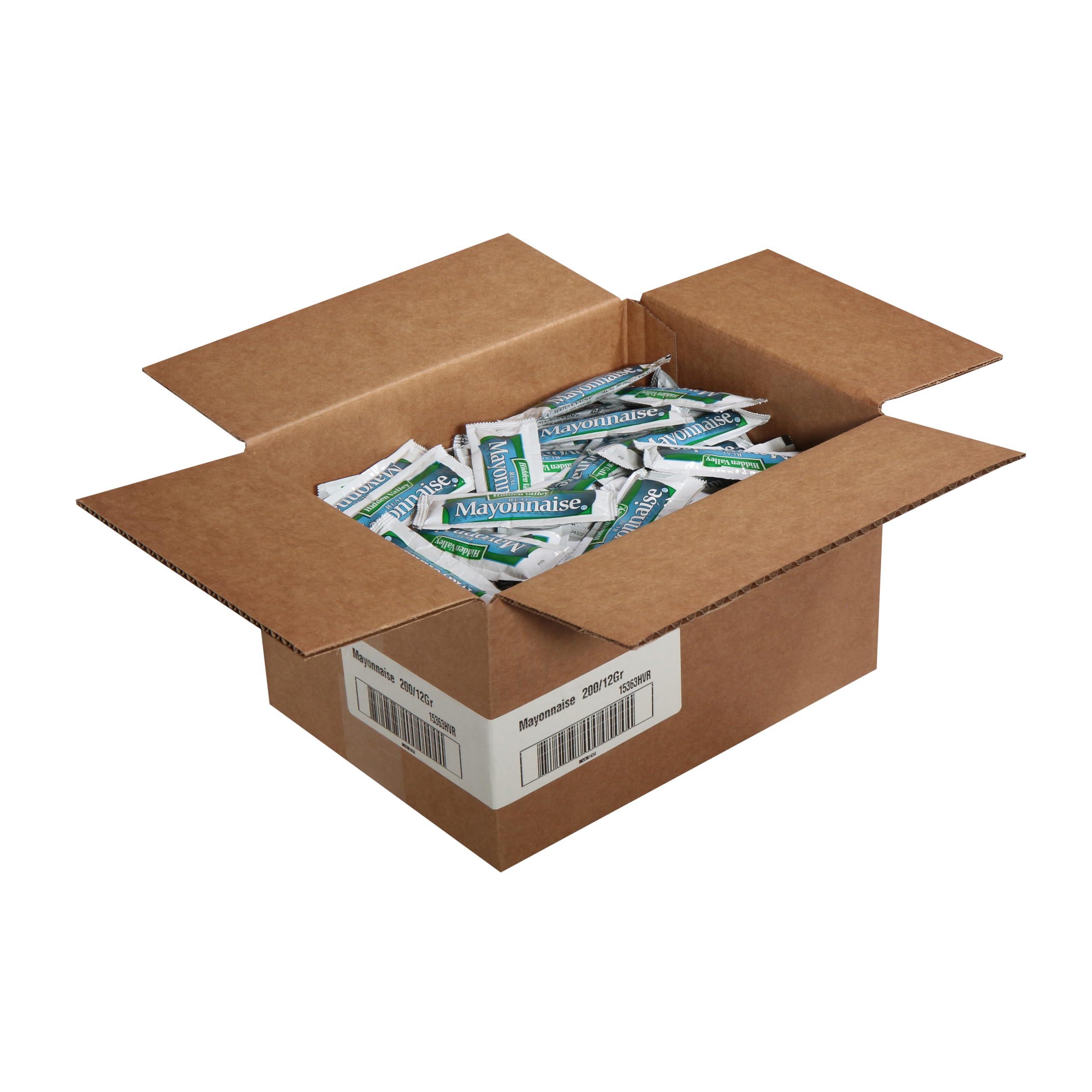 Ventura Foods Hidden Valley Portion Control Mayonnaise Packets, 12g (200 Pack)