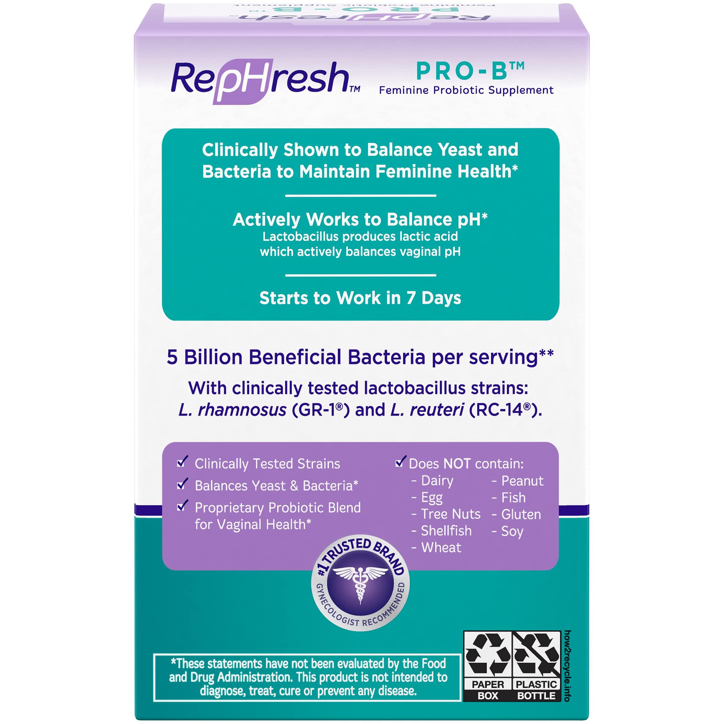 RepHresh RepHresh Pro-B Probiotic Feminine Supplement - 5 Pack