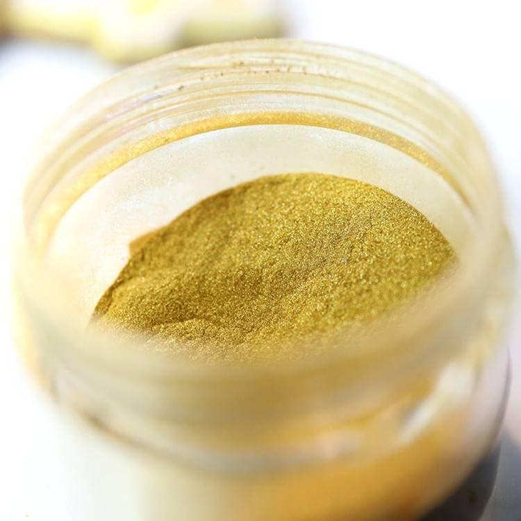 ONESUNNY Edible Gold Glitter Spray Cake Decorating Gold Luster Dust Metallic Shimmer Food Grade Dust Powder Food Coloring Glitter Powder for Cake Decorating-5g Bottle