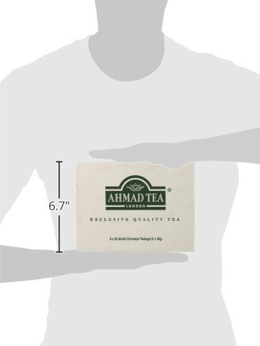 Ahmad Tea Ahmad Tea Green Tea, Raspberry & Pomegranate, 20 ct (Pack of 6) - Caffeinated & Sugar-Free