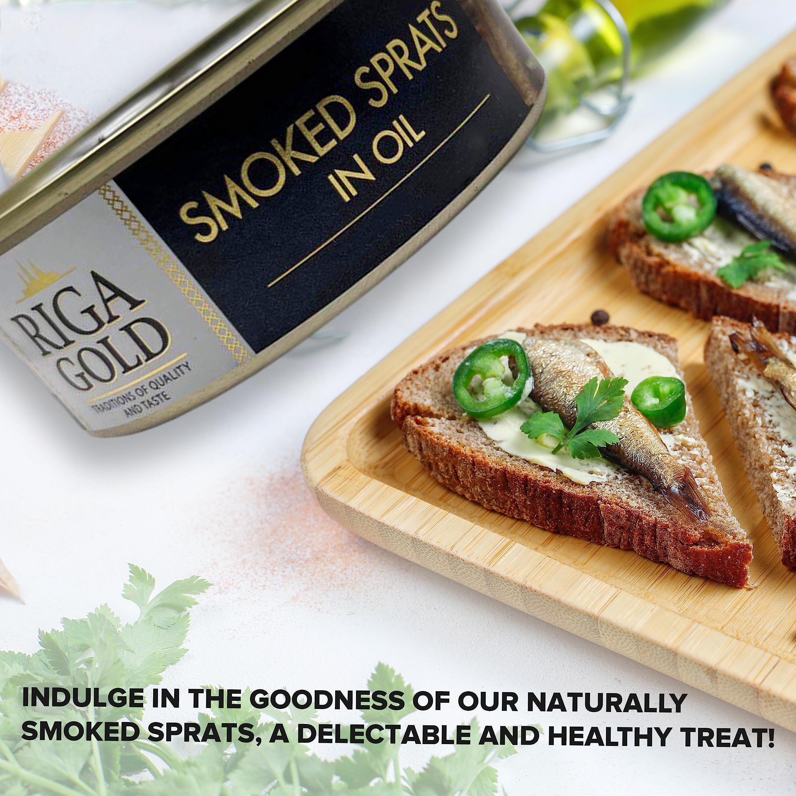 Riga Gold Riga Gold Shproti, Sprats in Oil, 8.4 ounces (pack of 2)