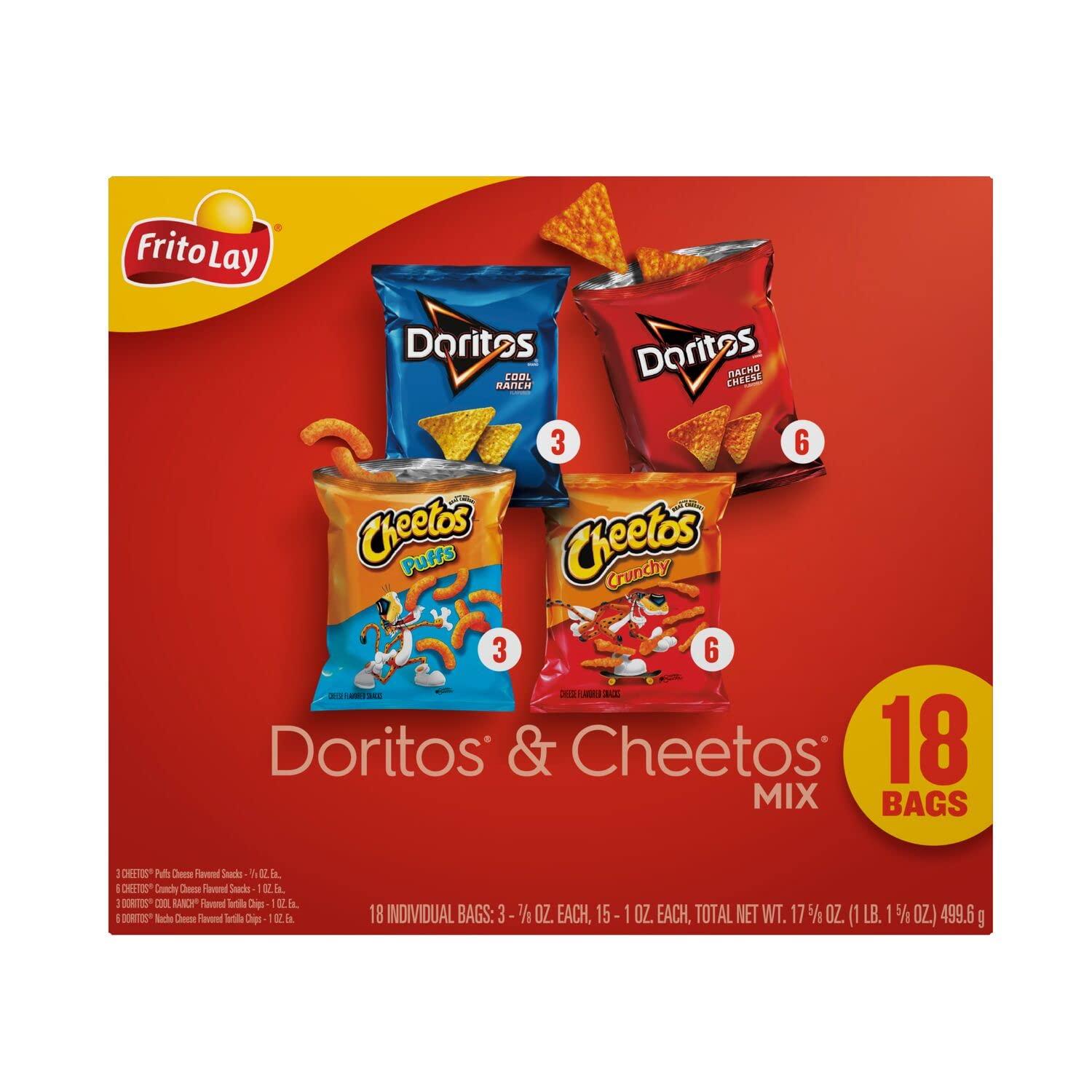 Frito Lay Frito-Lay Doritos & Cheetos Variety Pack Box 18ct