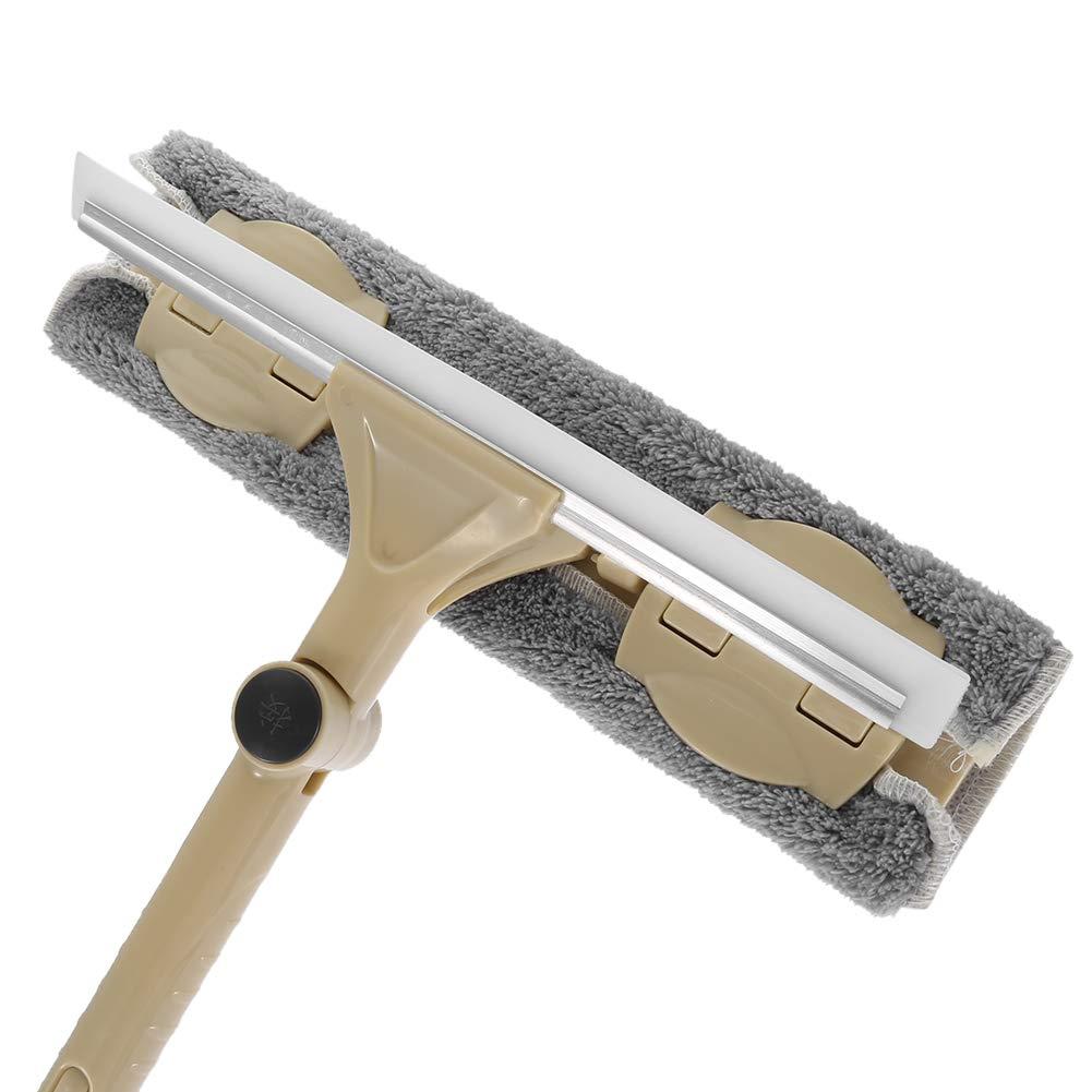 WOHPNLE Squeegee for Window Cleaning, Double Sided Long Handle Window Cleaner Tool Window Cleaner Wiper Window Washing Kit for Window