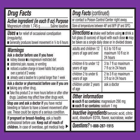 Evaxo Evaxo Magnesium Citrate, Grape, 10 fl oz .Pack of 3.