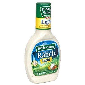 Hidden Valley Hidden Valley Ranch, Lite Ranch Original Dressing, 24oz Squeeze Bottle (Pack of 3)