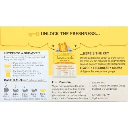 Bigelow Tea Bigelow Herbal Tea Chamomile Vanilla and Honey Tea Bags 1.18 oz. Box (20 tea bagxs)
