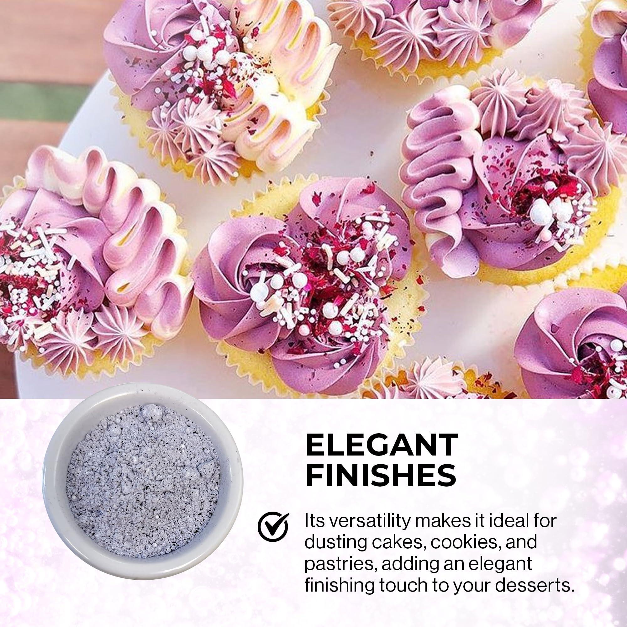 Ultimate Baker Ultimate Baker Powdered Sugar - Naturally Colored Icing Sugar for Icing & Frosting, Extra Fine Grain Confectioners\' Sugar for Baking (1lb Bag, Purple)