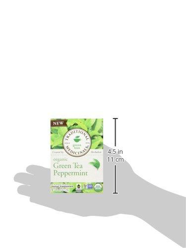 Traditional Medicinals Traditional Medicinals Organic Green Tea Peppermint Tea, 16 Tea Bags