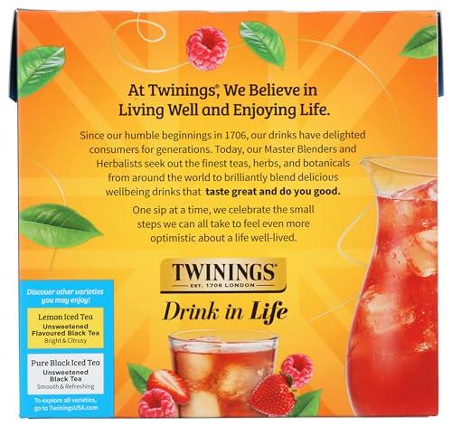 Twinings Twinings Strawberry & Raspberry Herbal Iced Tea Bags, 72 CT
